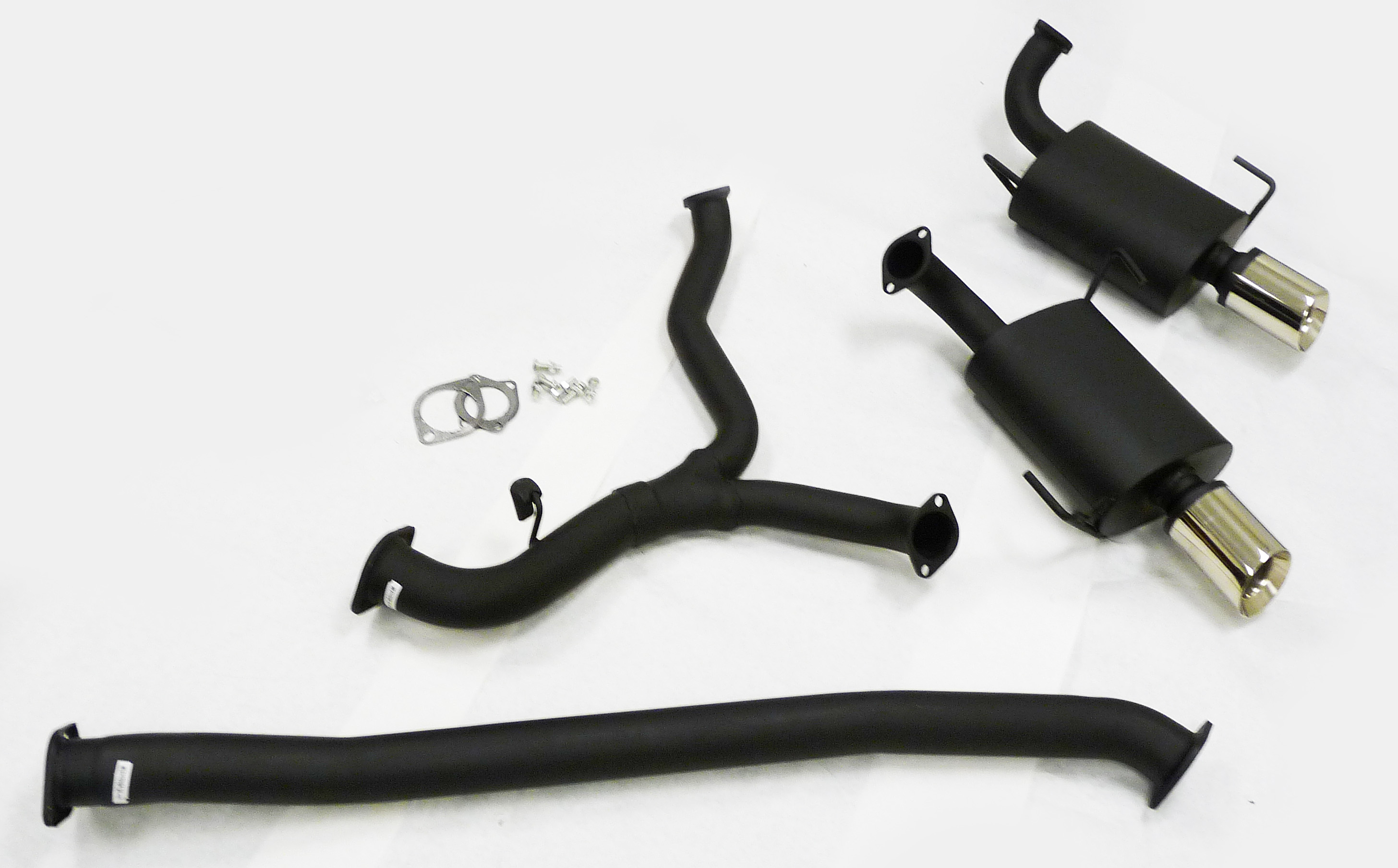 Black Catback Exhaust Fitment For 05 to 09 Subaru Legacy GT Sedan By Maximizer