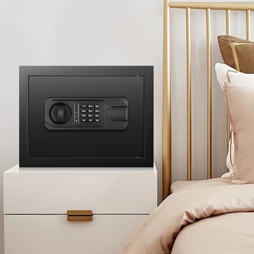 2.5 Cu ft Large Safe Box, Steel Security Home Safe with Programmable Keypad Lock and Removable Shelf, Money Safe with Mute Function & Alarm System, Document Safes for Home Business Office USE