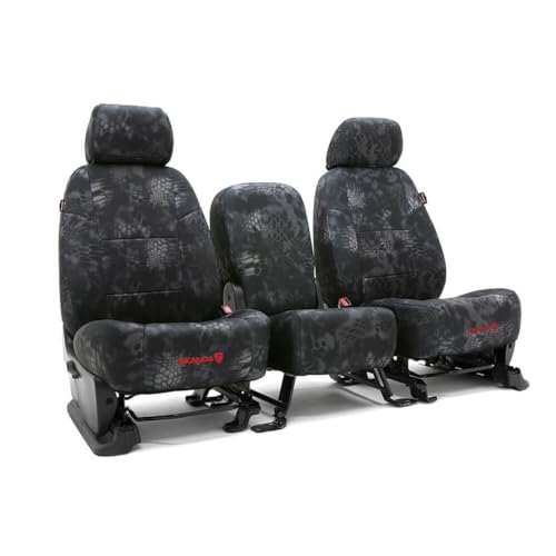 Front Seats: ShearComfort Custom Kryptek Neo-Supreme Seat Covers Compatible with Chevy Silverado (2020-2022) for 40/20/40 w/Non-Removable Headrests, Folddown Center Console and Center Underseat St...
