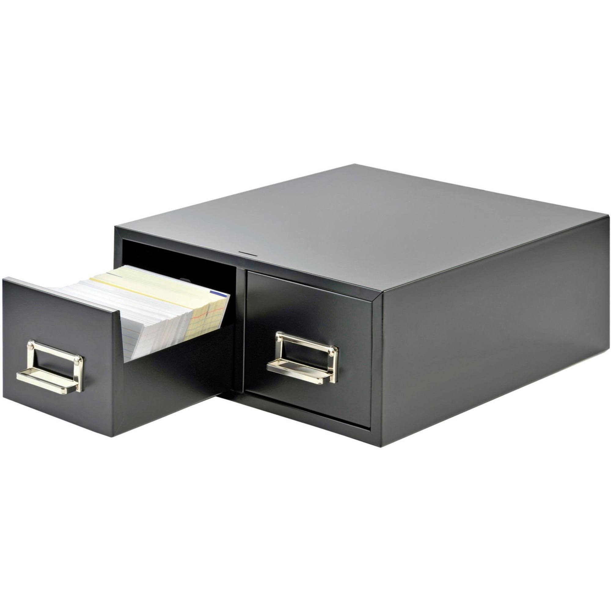 STEELMASTER - Card filing cabinet - 2 drawers - steel - black