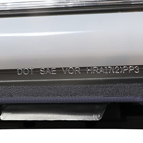 SPEC-D TUNING LED Light Bar Chrome Housing Projector Headlights Compatible with 2007-2013 GMC Sierra 1500 2500HD 3500HD Left + Right Pair Headlamps Assembly