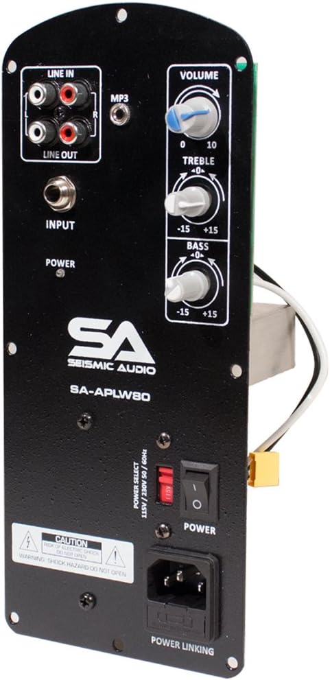 Seismic Audio - SA-APLW80-120 Watt Class AB Plate Amplifier for PA/DJ Loudspeaker Cabinets - Class AB Replacement Amplifier