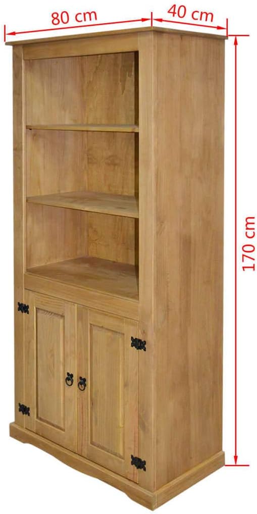 CHARMMA Cupboard Mexican Pine Corona Range 31.5"x15.7"x66.9"