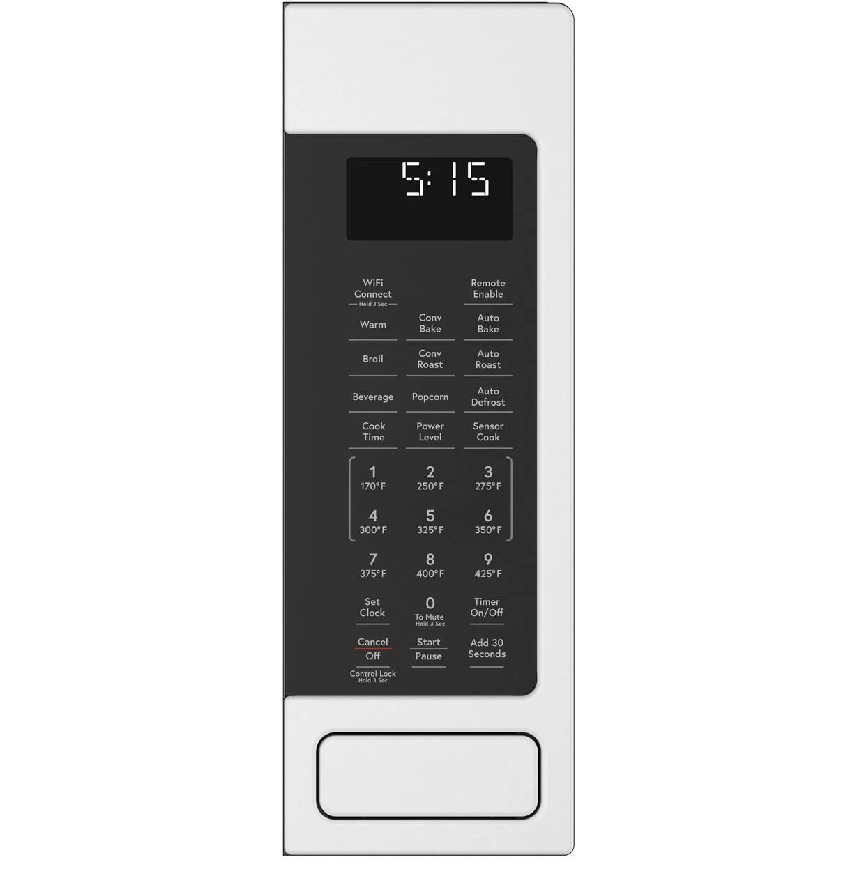Cafe Ceb515pn 22" Wide 1.5 Cu. Ft. 1000 Watt Countertop Microwave - White