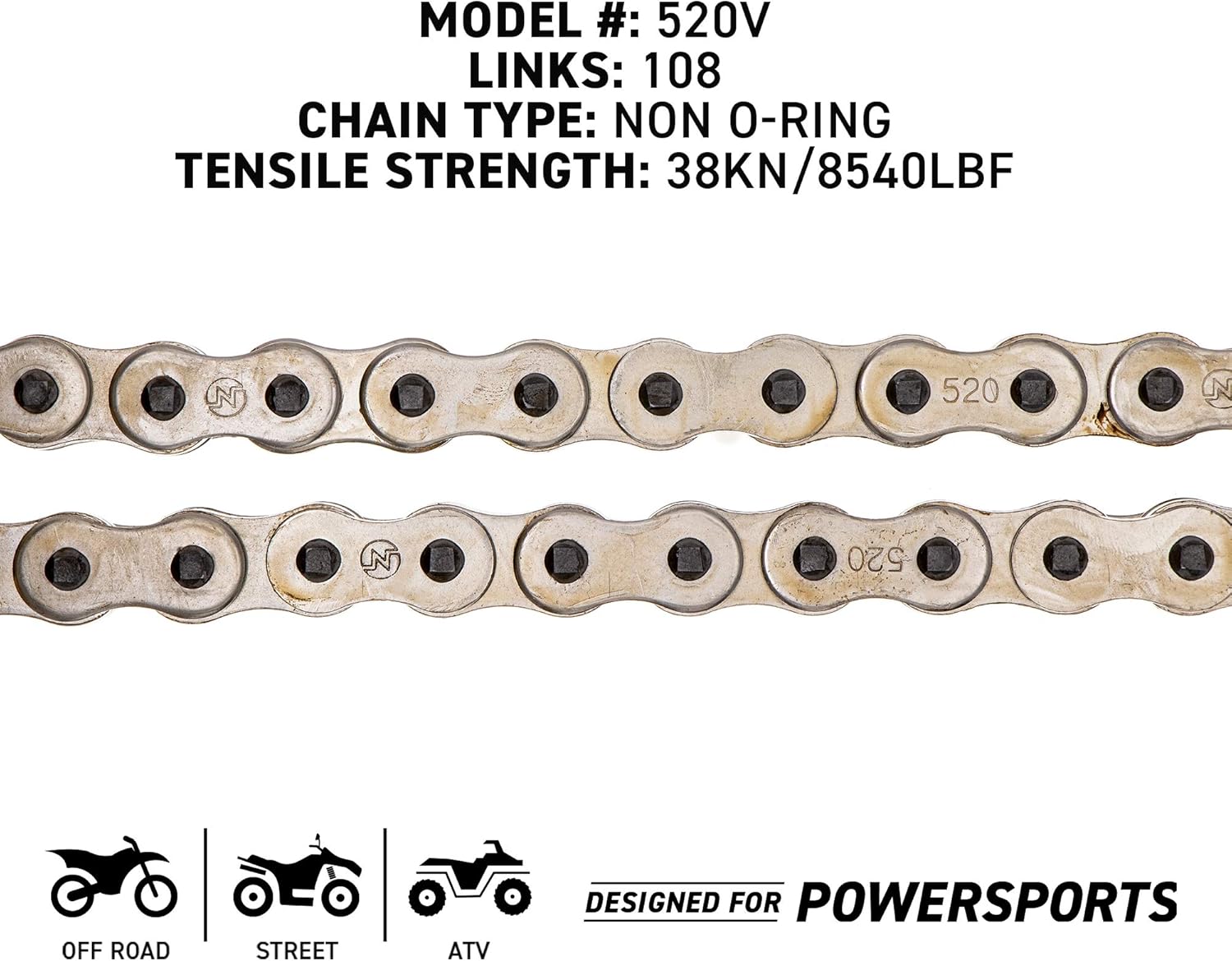 NICHE Drive Sprocket Chain Combo for Honda CBR300R CB300F CB300R Front 14 Rear 36 Tooth 520NZ Standard 108 Links