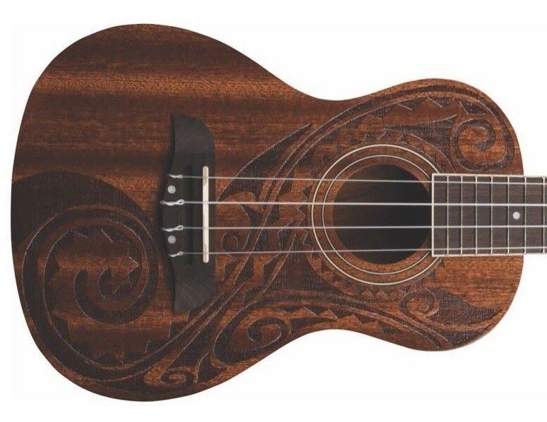 Oscar Schmidt Ou2tat Tattoo Mahogany Concert Ukulele