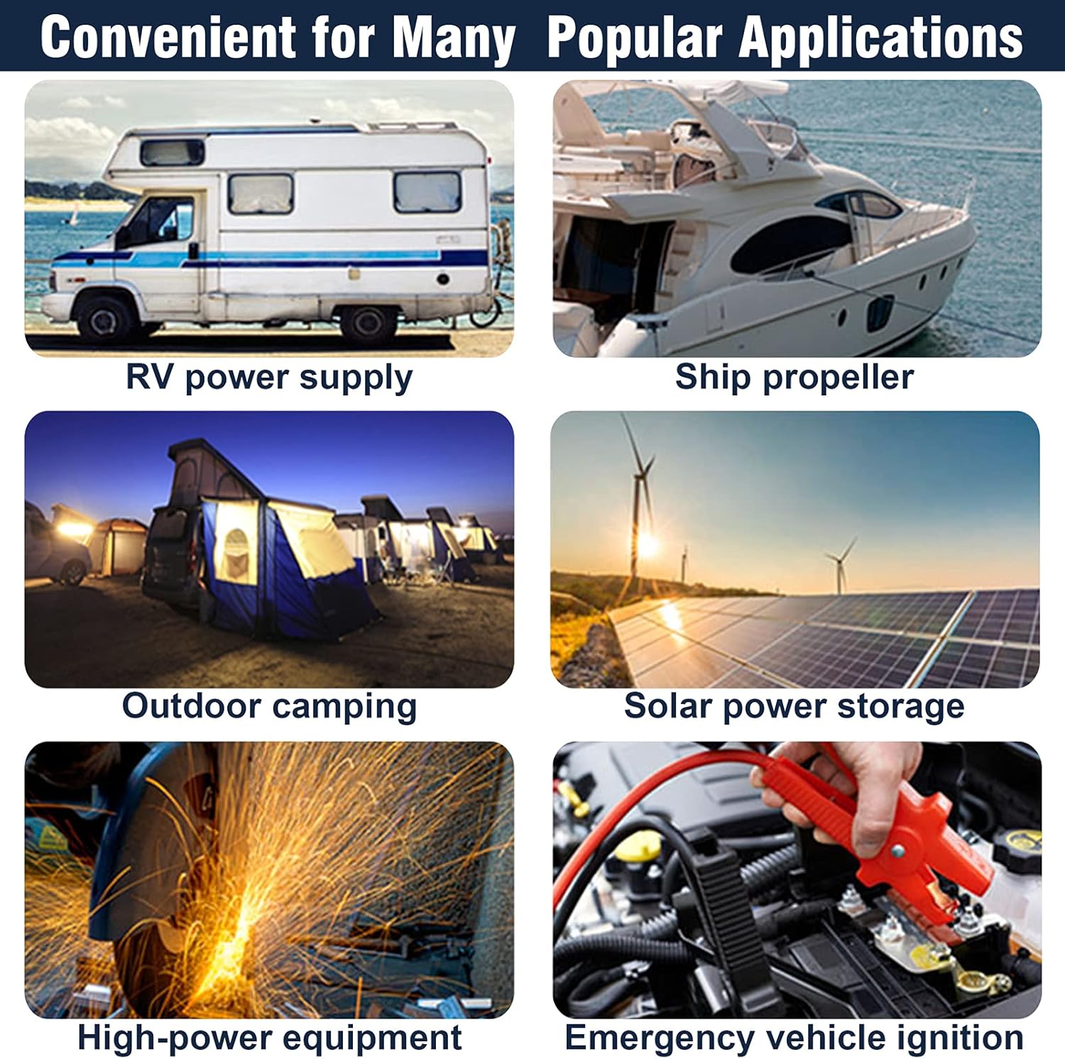 Binager 12v 100ah Lithium Battery, Deep Cycle Battery, Lithium iron Phosphate Battery, 100ah Lifepo4 Battery, Perfect for Off-grid Applications, Car, Camping, Back Up Power