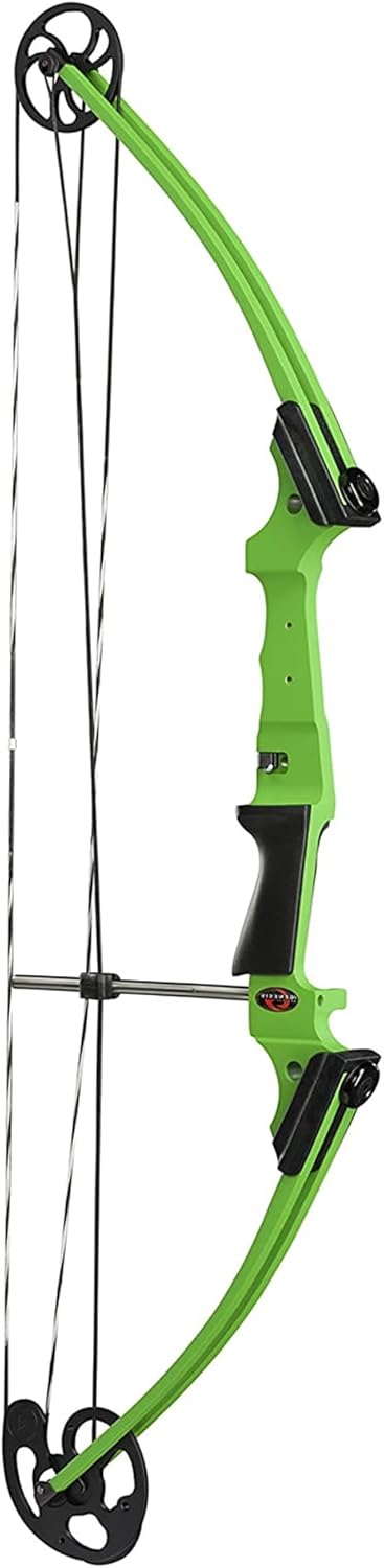 Genesis Archery Compound Bow w/Adjustable Draw Length from 15"-30" & Adjustable Draw Weight Range of 10 to 20 Pounds for Left-Handed, Green (2 Pack)