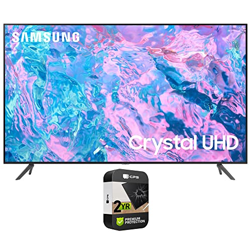 Samsung CU7000 Crystal UHD 4K Smart TV Bundle with 2 YR CPS Enhanced Protection Pack