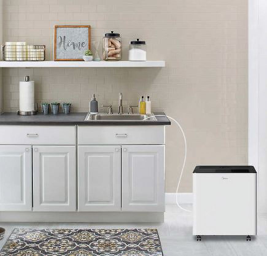Midea Smart 50-Pint Dehumidifier with Built-in Pump, Energy Star Certified .Model MAD50PS1AWT-C. Wi-Fi. Works with Alexa and Google.