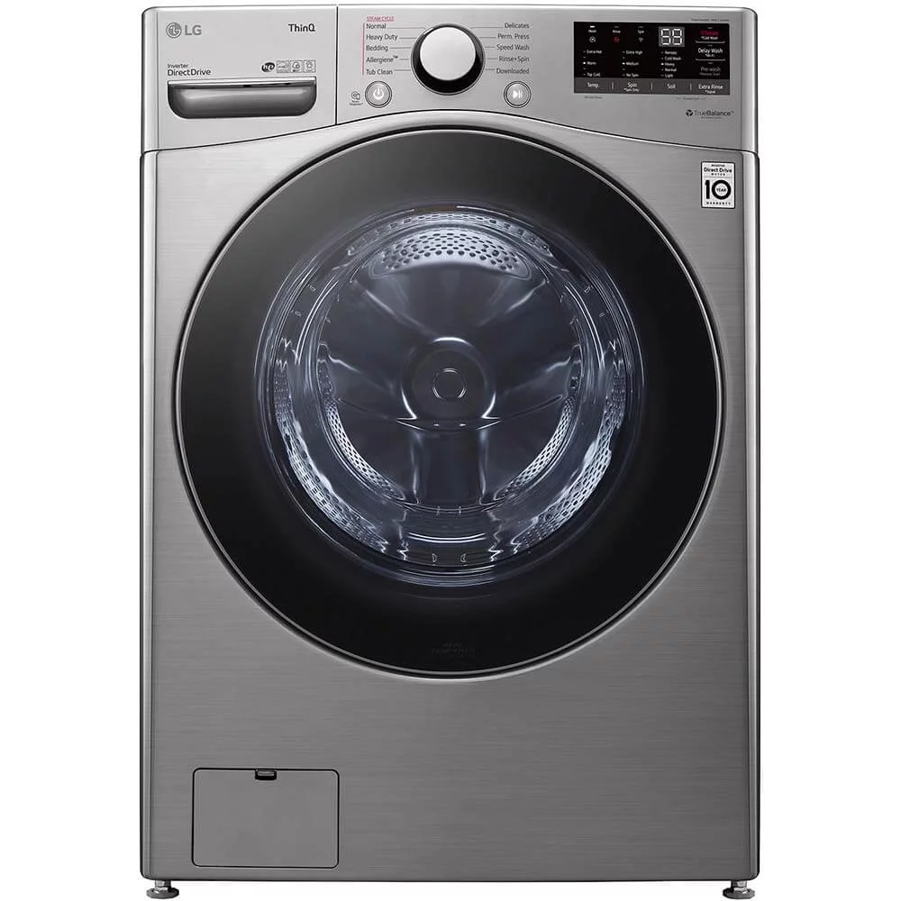 Lg Wm3600ha 27" Wide 4.5 Cu. Ft. Energy Star Rated Front Loading Washer - Graphite Steel