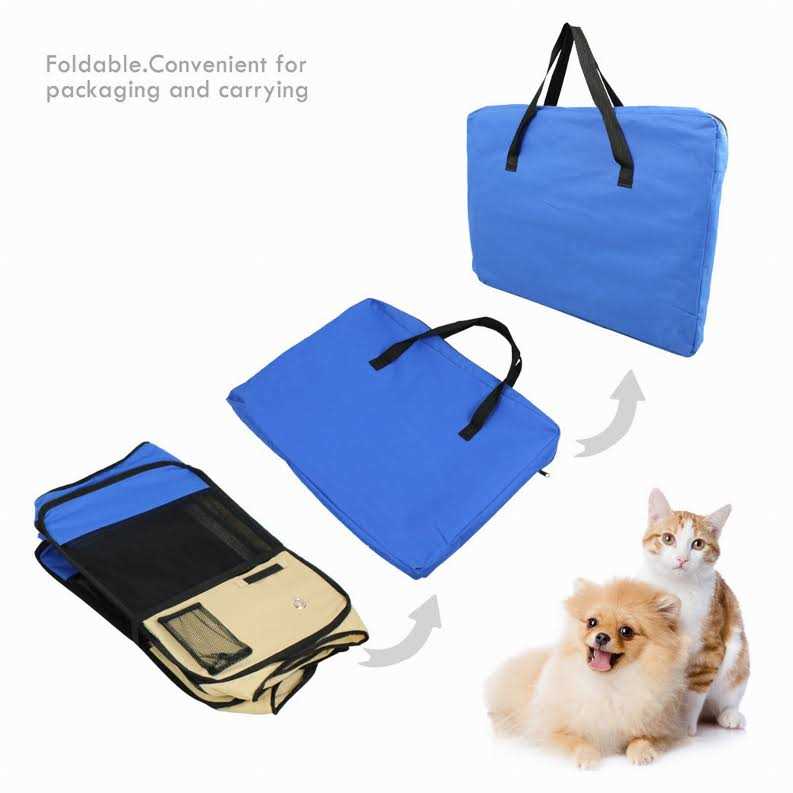 Jespet Portable Dog Exercise Pet Soft-Side Playpen - Pet Supplies online store