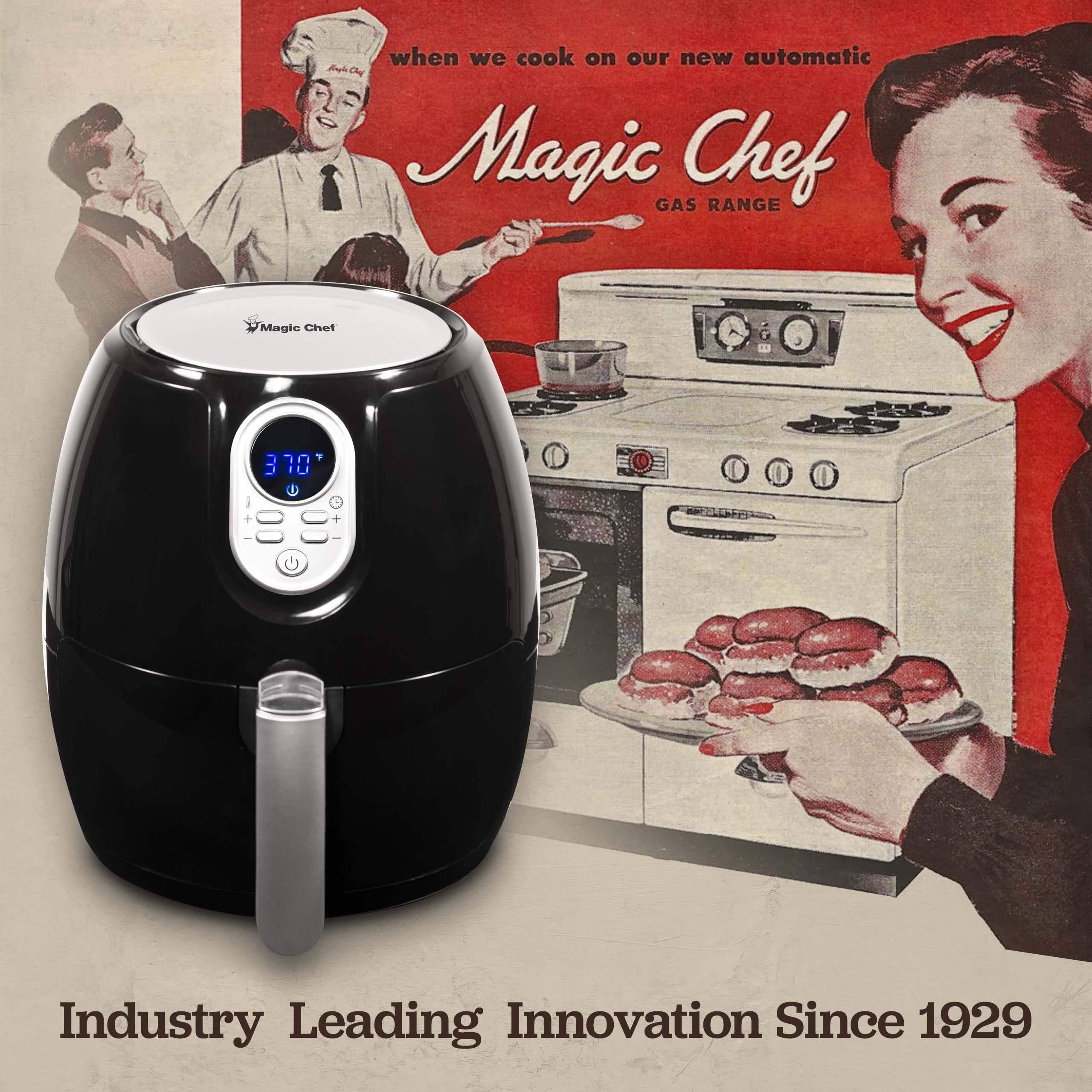 Magic Chef MCAF26DB Air Fryer, Digital, Black