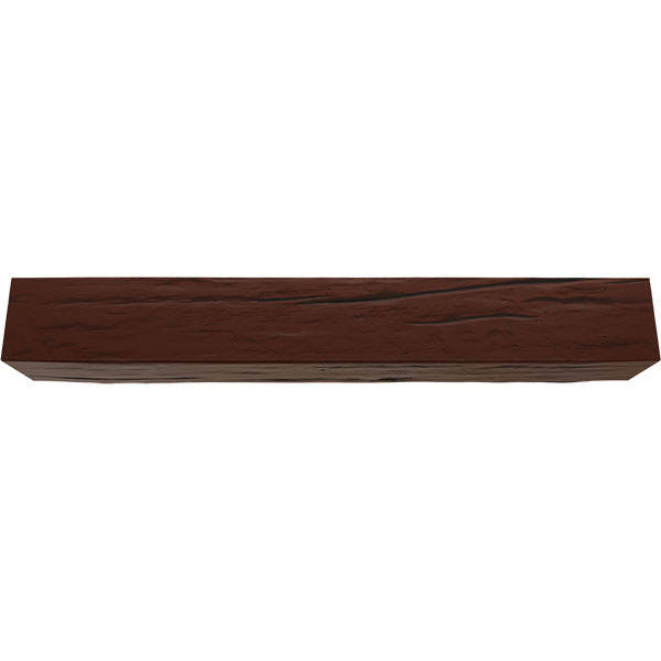 Ekena Millwork BMRW2C0100X040X120PE 10x22W x 4x22H x 10&L 2-Sided (L-beam) Riverwood Endurathane Faux Wood Ceiling Beam, Natural