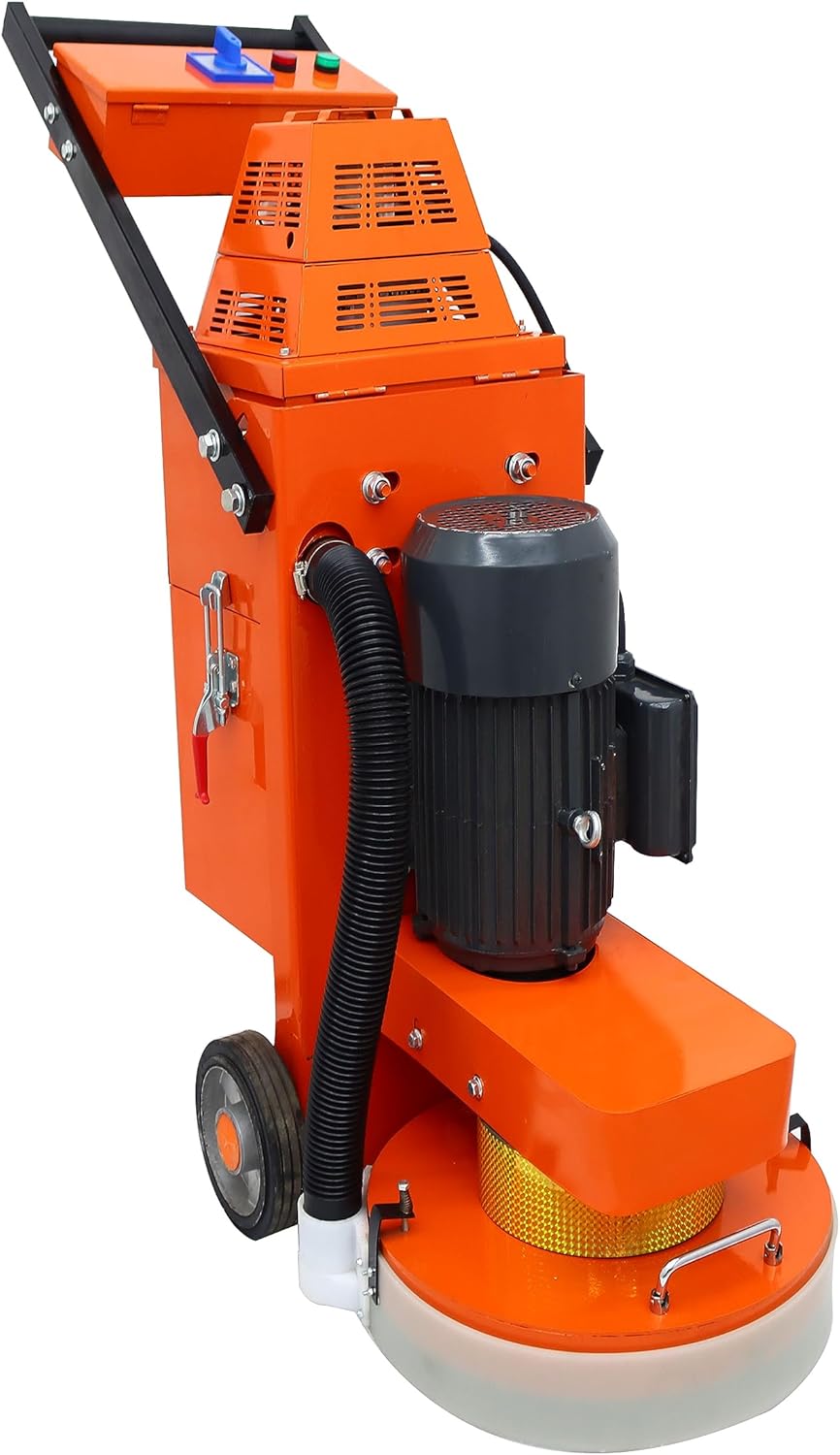 Concrete Floor Grinder Cement Ground Grinder Grinding Epoxy Floor Paint and Cement Floor Polishing Dust-free Grinder Inside Dust Suction Fan 220V