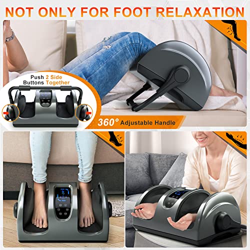 TISSCARE Shiatsu Foot Massager with Heat: Foot Massager Machine for Neuropathy, Plantar Fasciitis and Pain Relief-Massage Foot, Leg, Calf, Ankle with Deep Kneading Heat Therapy, Gift for Woman, Man