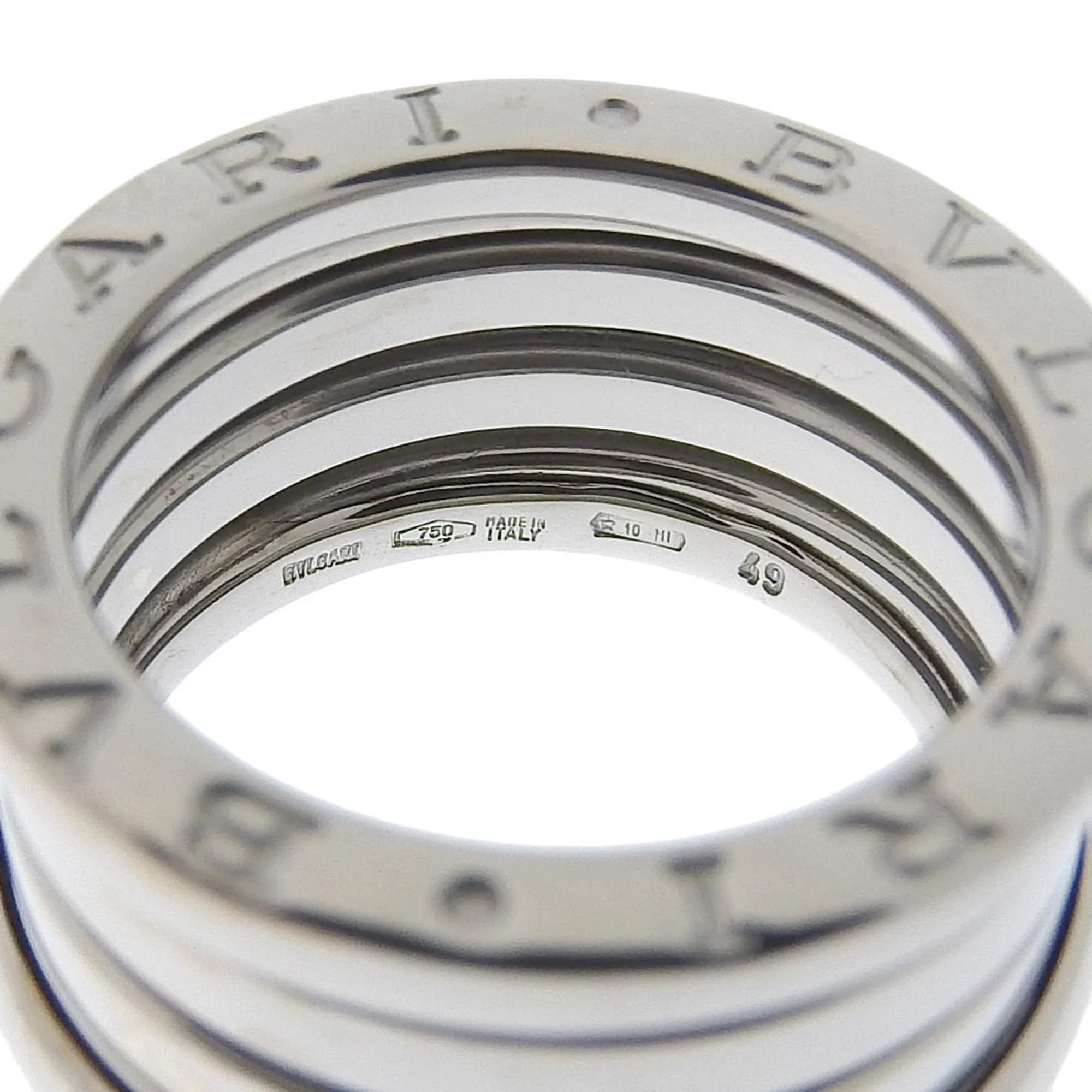Pre-Owned Bulgari BVLGARI B-zero1 Ring B-zero One K18 White Gold Approx. 9.3g Women's I220823086 (Good)