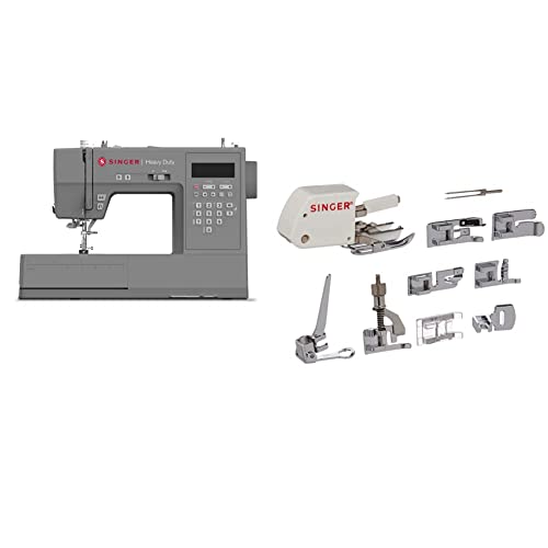 SINGER Heavy Duty 6620C Computerized Sewing Machine with Accessories | 215 Stitches, LCD Screen, Built-In Needle Threader | Easy Setup, Durable Metal Frame, Ideal for Clothes & Home Projects