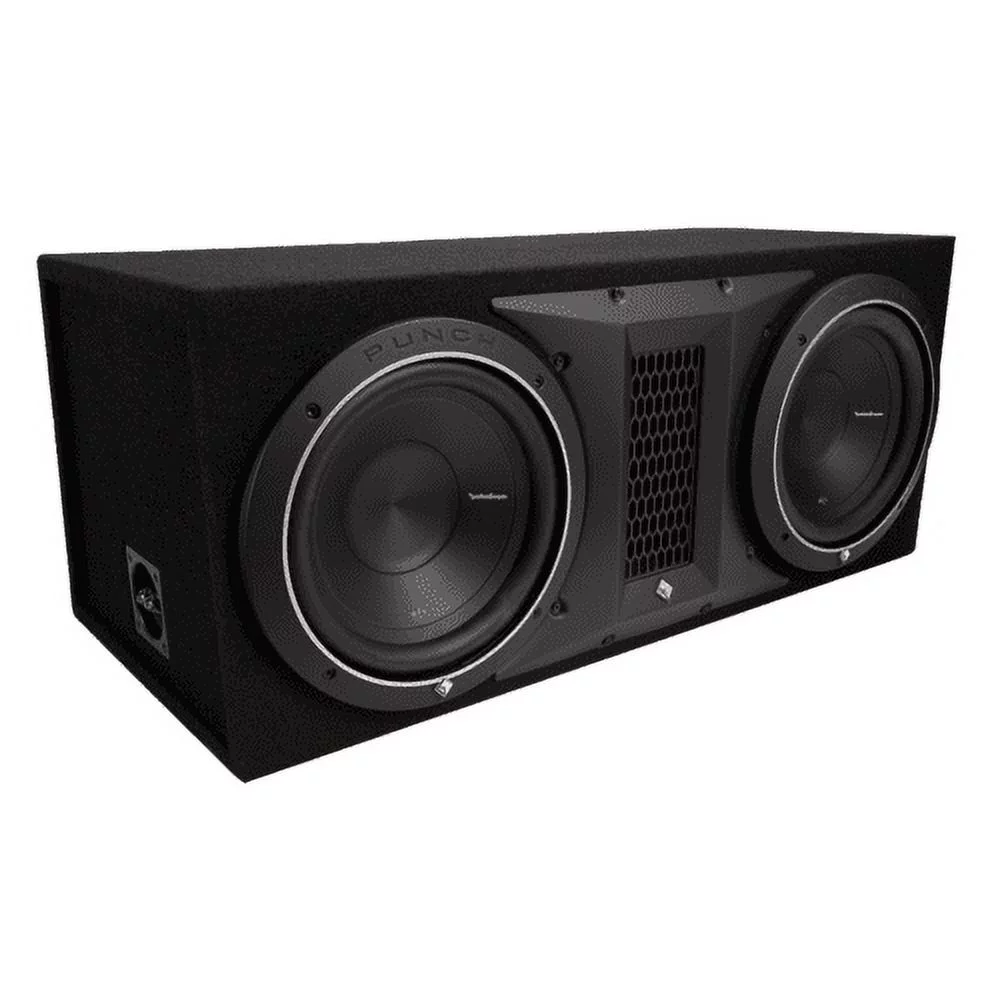 Rockford Fosgate Punch Enclosure with two 10" 1000W 2 Ohm Subwoofers P1-2X10