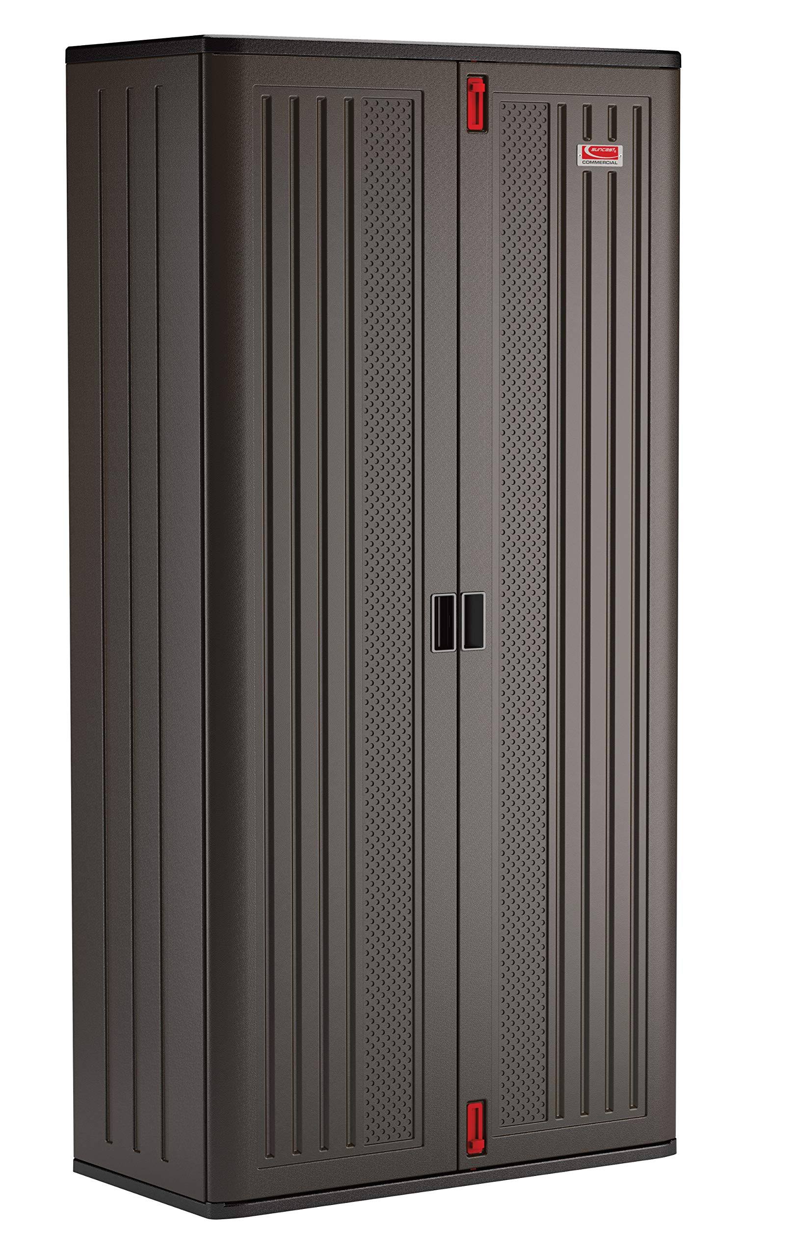 Suncast BMCCPD8006 Commercial Mega Tall Storage Cabinet, 6 Shelf