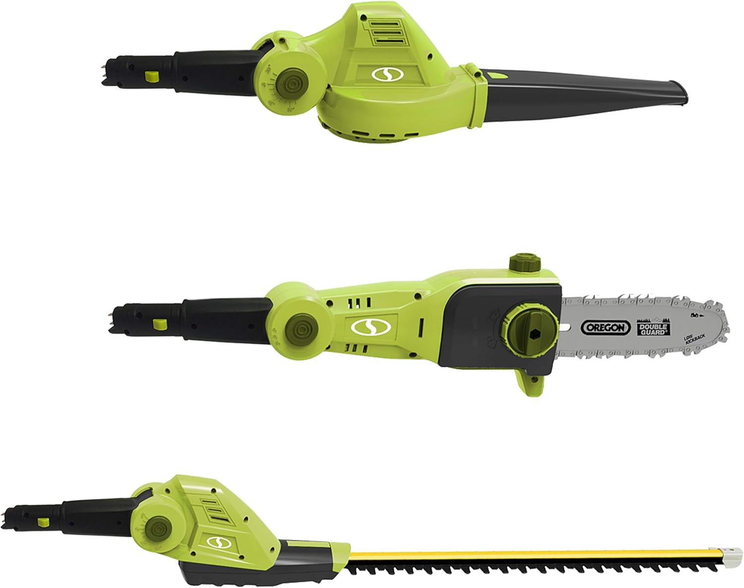 Sun Joe GTS4001C Garden Tool System, (Hedge Trimmer, Pole Saw, Leaf Blower)