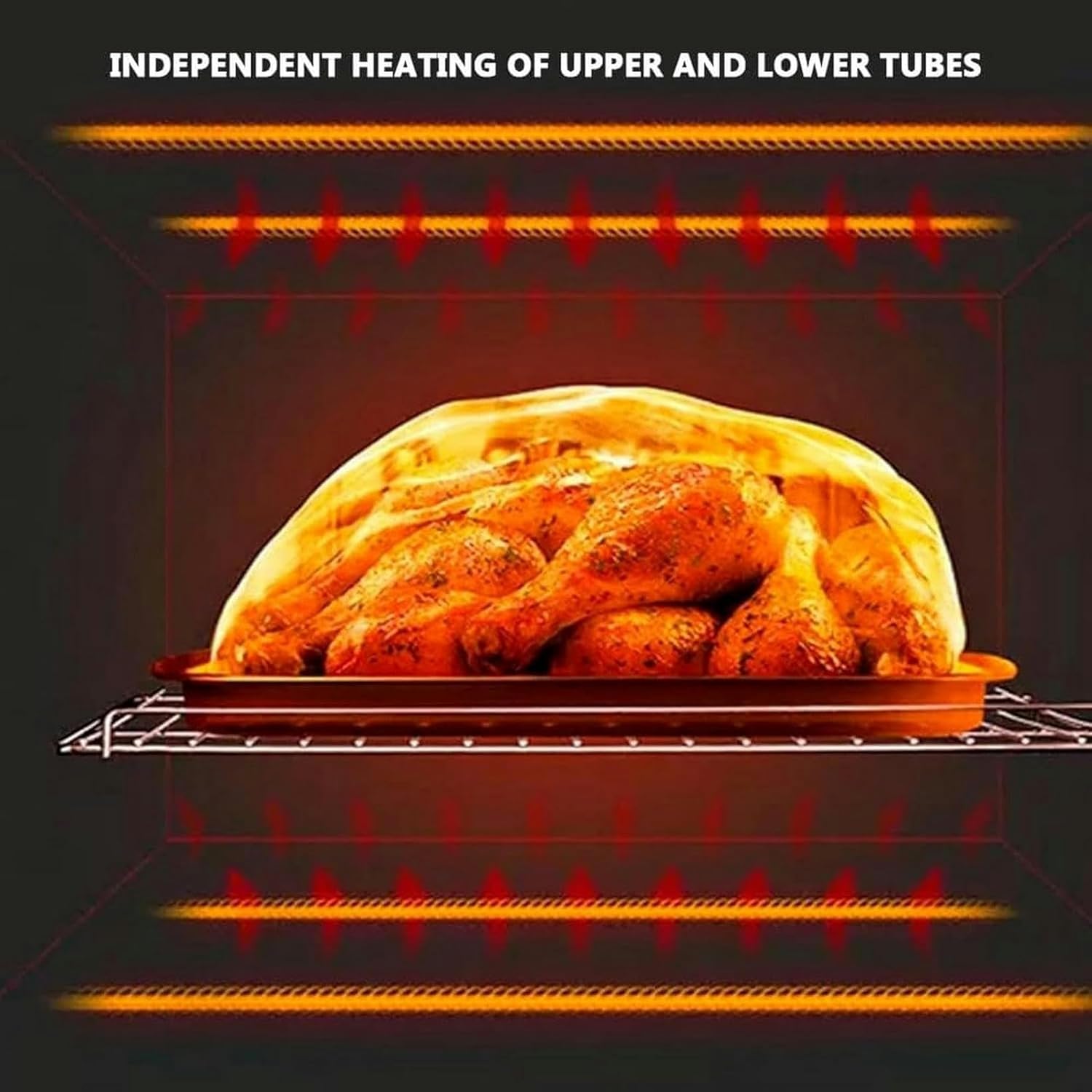 Commercial Double Bake Electric Oven, Professional Oven Toaster with Timer Bread Maker, Kitchen Bakery Food Processor