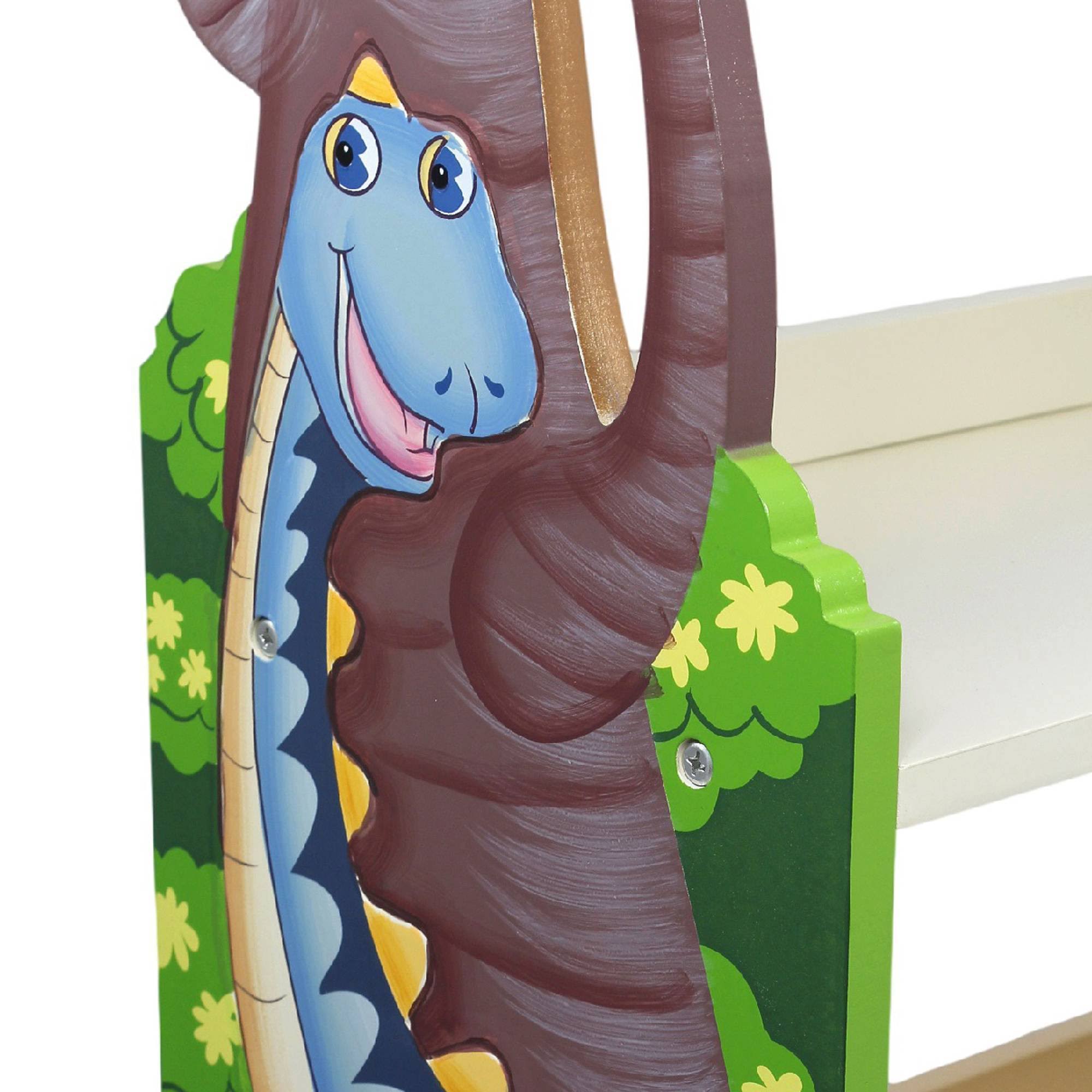 Teamson Kids Dinosaur Kingdom Bookcase With 3 Shelves and Drawer