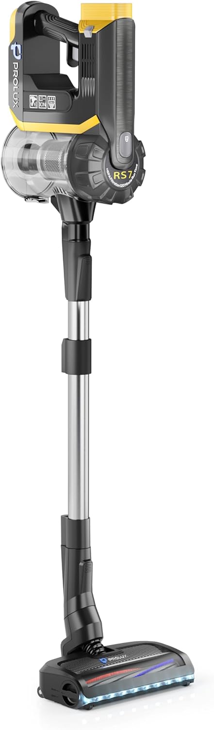 Prolux RS7 PRO Cordless Handheld Stick Vacuum for Professsional Home and Office Cleaning with Three Batteries