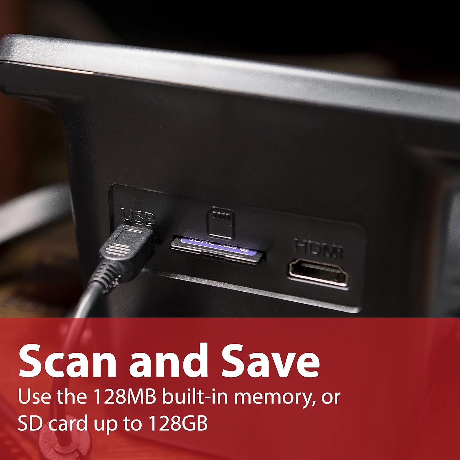 Magnasonic All-in-One 22MP Film Scanner with Large 5 Display & HDMI, Converts 35mm/126/110/Super 8 Film & 135/126/110 Slides into Digital Photos