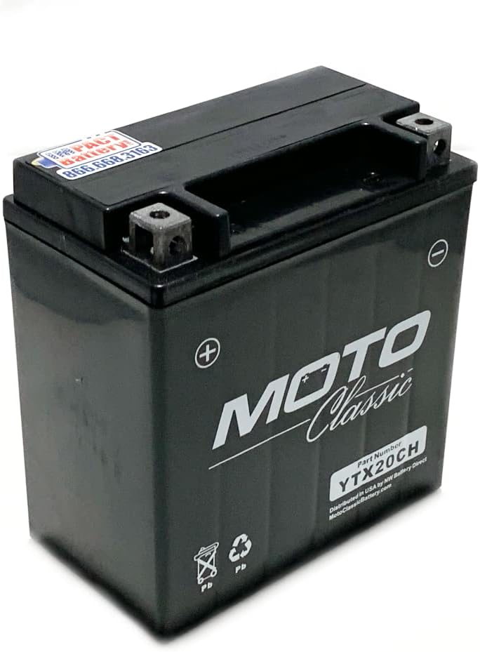 Moto Classic YTX20CH Maintenance Free Sealed AGM 270CCA Battery