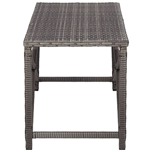 Patio Bench, Patio Bench Shower Bench Ottomans Decorative Bench Suitable for Entryway Porch Yard Bedroom, 47.2" Poly Rattan Brown
