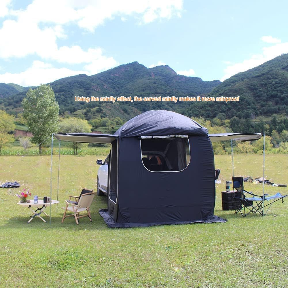 Laaioo SUV tent, SUV tents for Camping ，universal, pop-up tent tailgate tent 4-6 people multifunctional+Rainfly+ floor