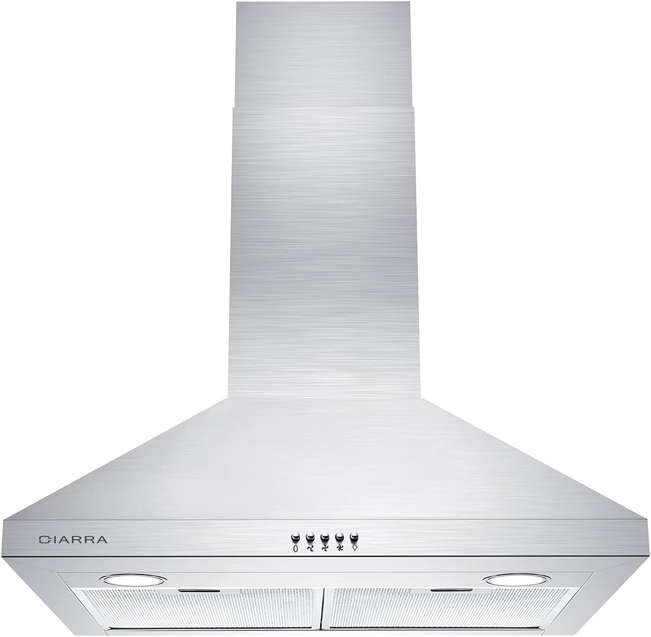 CIARRA Smart Range Hood 30 inch with Voice Control, Compatible with Alexa/Google Home/Smart Life Assistant, Kitchen Vent Hood in Stainless Steel with 2 Level LED Lighting, 3 Speed Fan, CAS75308W