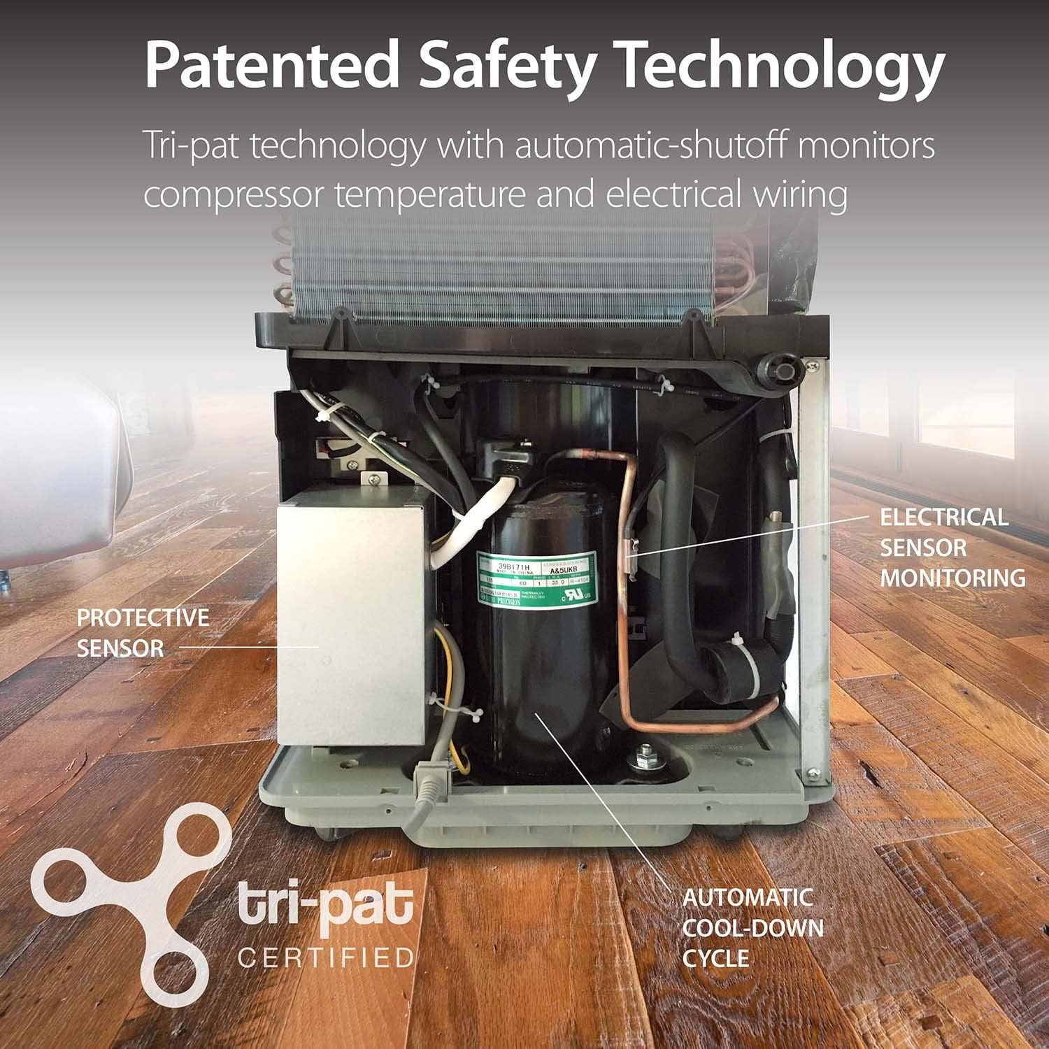 Soleus Air Energy Star Rated 50 Pint (Former 70 Pint) Dehumidifier for Up to 4,500 Sq Ft, Overheat Prevention Safety Sensors, Easiest To Operate with MyHome Programming, Mirage Display