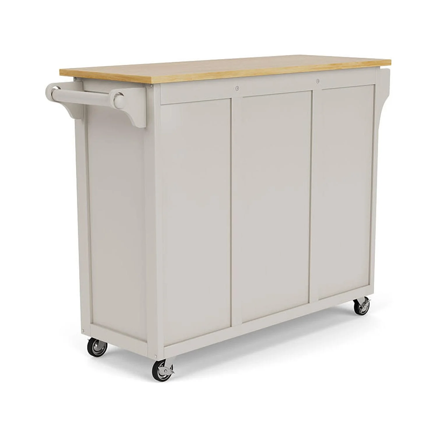 Homestyles Create-a-Cart Wood Rolling Kitchen Cart in Off White
