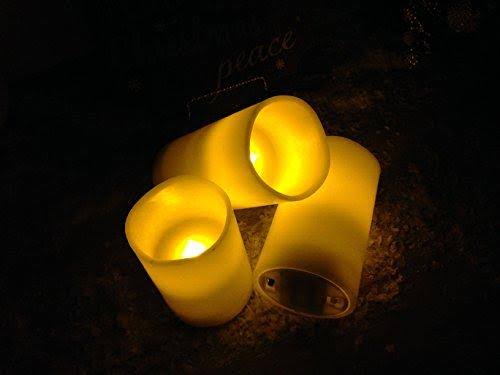 Best Realistic Flickering Real Wax Pillar Candles - Flameless Battery Operated LED Candles with Remote - Perfect Long Lasting SE