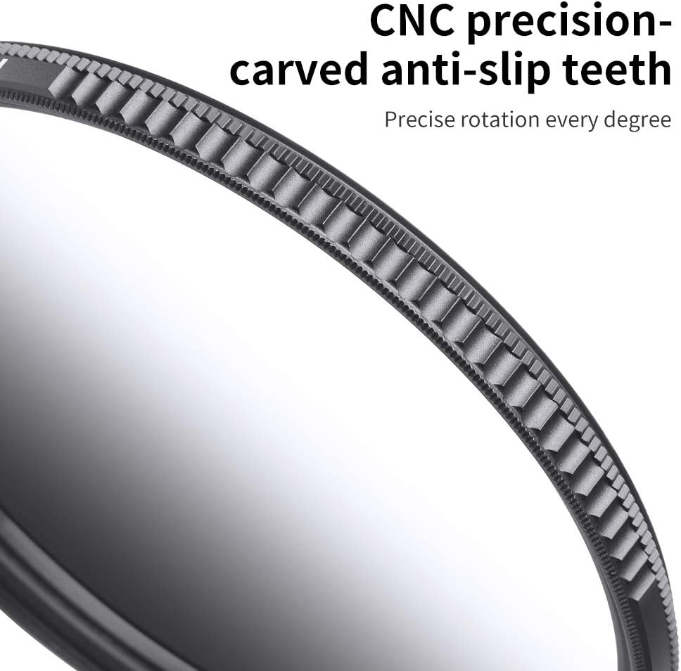 K&F Concept 77mm HD Soft GND8 Lens Filter, 3 Stop (0.9) Soft Graduated Neutral Density Filter with 28 Multi-Layer Coatings Waterproof/Scratch Resistant/Anti-reflectivity for Camera Lens