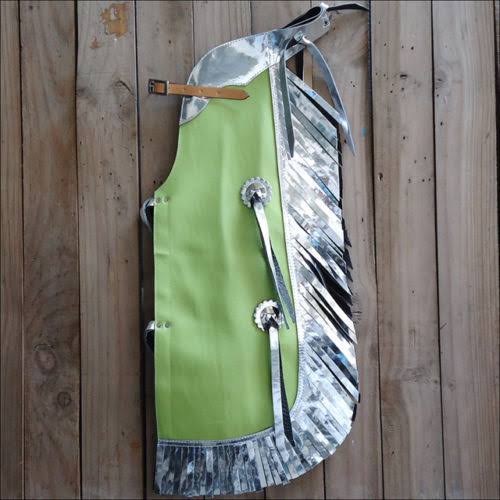 Hilason Kids Junior Youth Bull Riding Pro Rodeo Leather Protective Vest Chaps