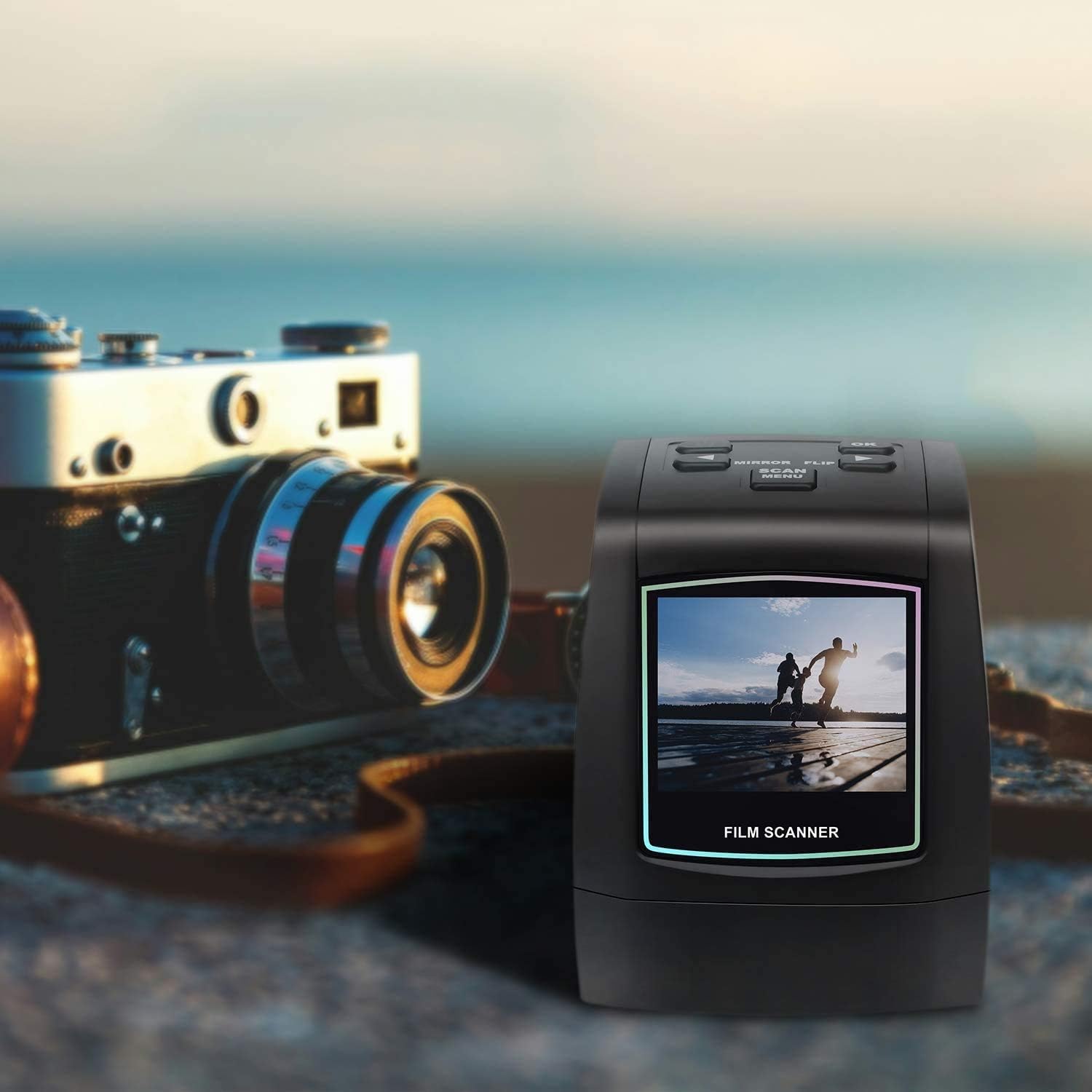 DIGITNOW Film and Slide Scanner with 22MP Converts 126KPK/135/110/8mm/Super 8 Films, Slides & Negatives All in One into Digital Photos, 2.4 LCD Screen, Impressive 128MB Built-in Memory