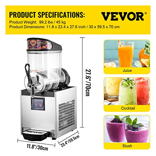 VEVOR Commercial Slushy Machine 12L