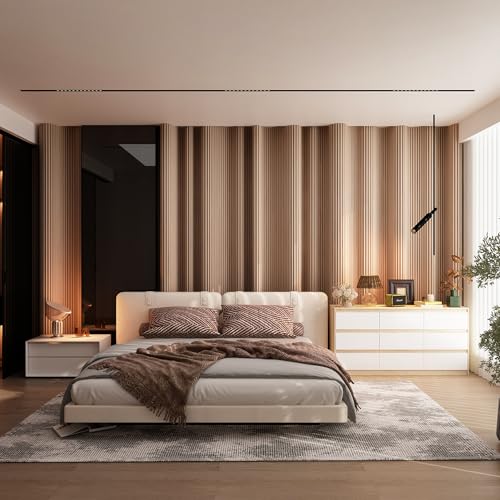 Hitow 9 Drawer Dresser for Bedroom with Deep Drawers, Large Floor Wood Dressers & Chest of Drawers Handle Free, Modern Black Long Dressers for Closet Living Room, Euro Slide (63"W x 15.7"D x 31.5"H)