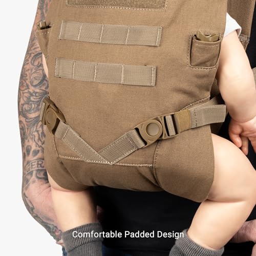 TBG - Mens Tactical Baby Carrier for Infants and Toddlers 8-33 lbs - Compact