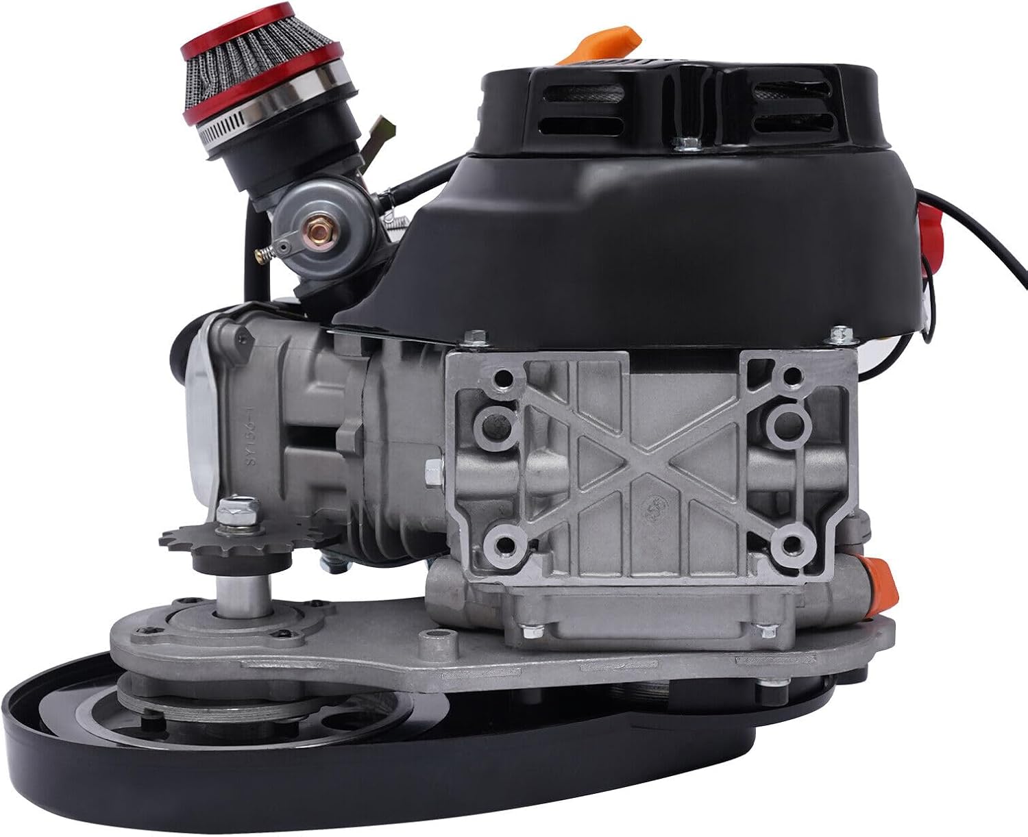TFCFL 4 Stroke 100cc Single Cylinder Motor Engine Gas Motorized Bicycle DIY Kit 3HP 100CC 3HP Motorized Bicycle Engine 4 Stroke Gas Petrol Bike Modified Kit 3600rpm Adult Electric Bicycles