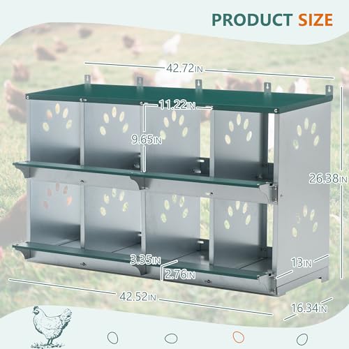3-Tier Large Wooden Chicken Coop for 8-10 Chickens,Outdoor Walk-in Chicken Coop House with Run&Nesting Boxes,Hen House Poultry Pet Habitat Hutch Cage W/Pull Out Trays&Wire Fencing(95"×80"×83")