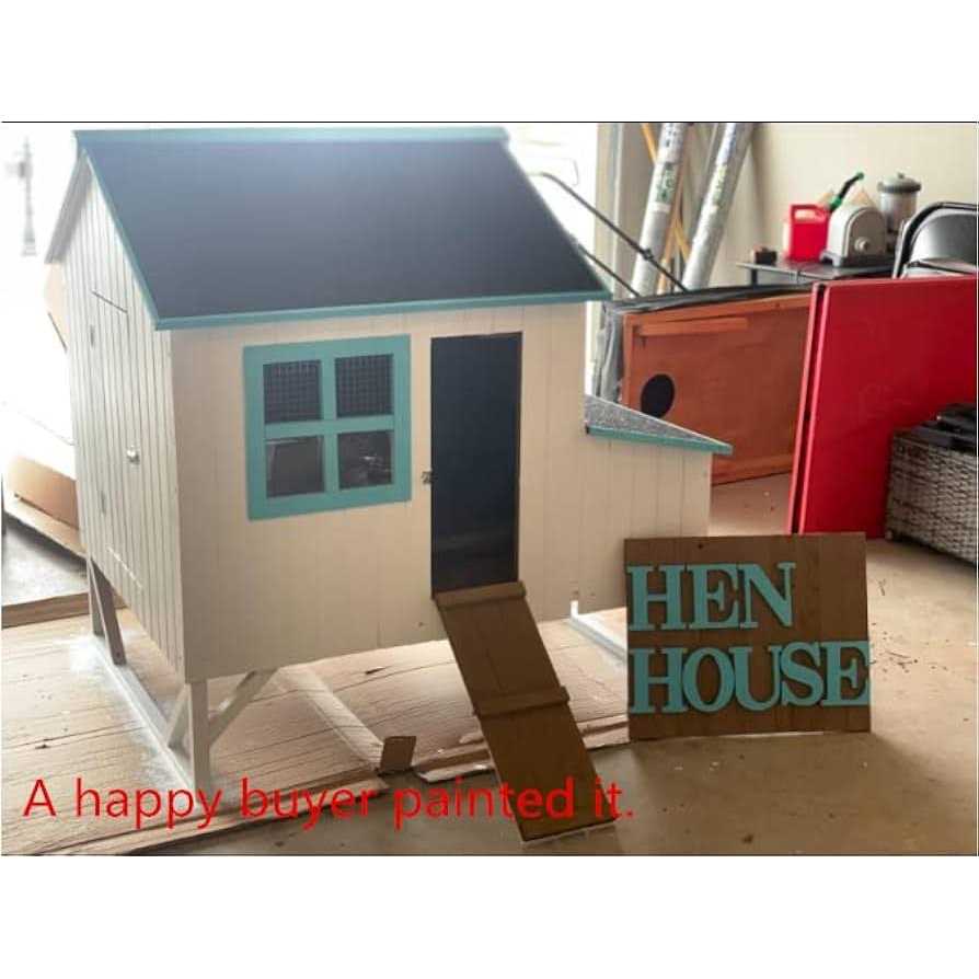Omitree Deluxe Large Wood Chicken Coop Backyard Hen House 4-8 Chickens with 3 Nesting Box - Pet Supplies online store