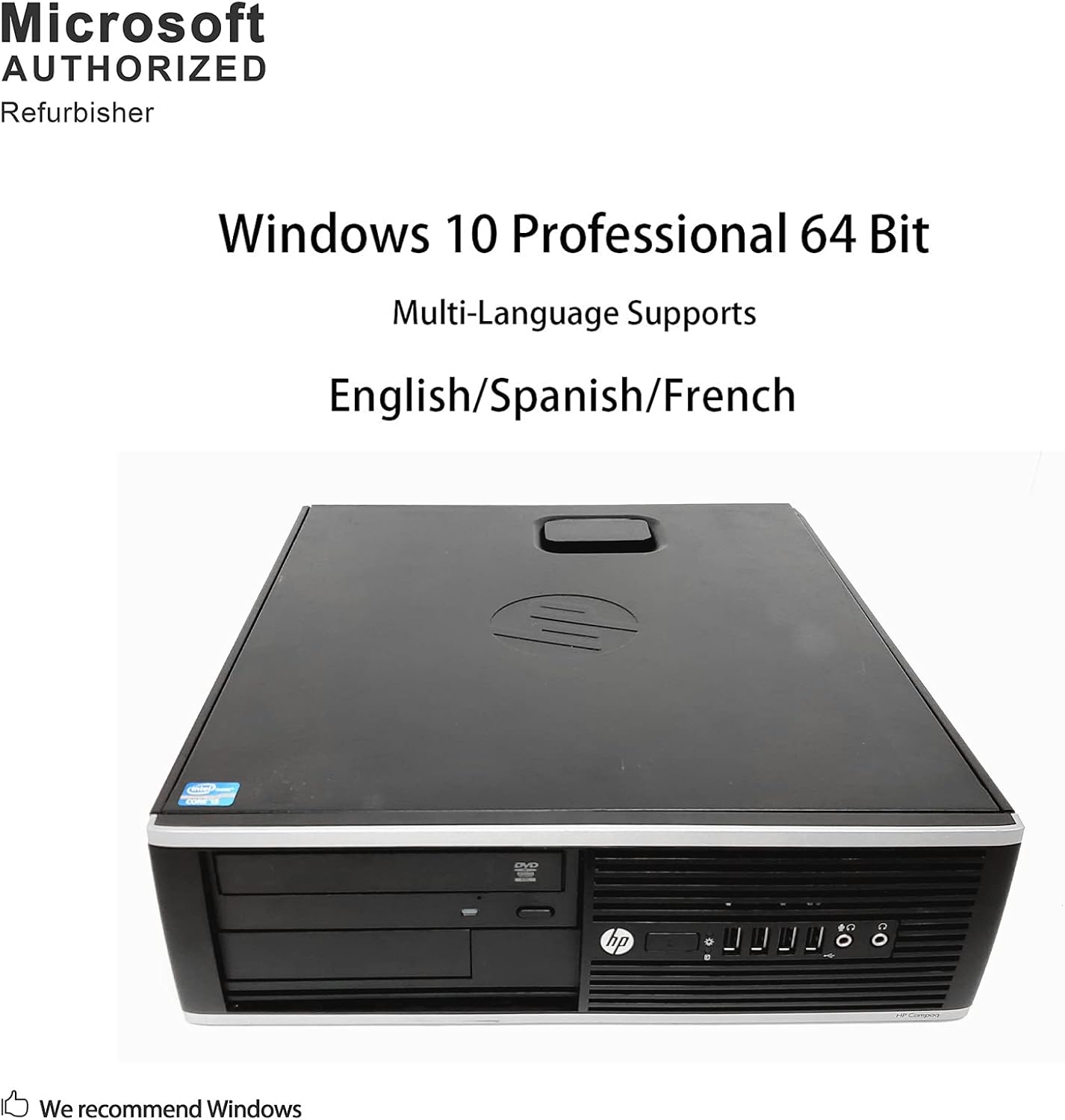 HP 8300 Elite Small Form Desktop Computer PC (Intel Core i5-3470, 3.2GHz, 16GB RAM, 240GB, SSD, Windows 10 Pro 64-Bit) (Renewed)