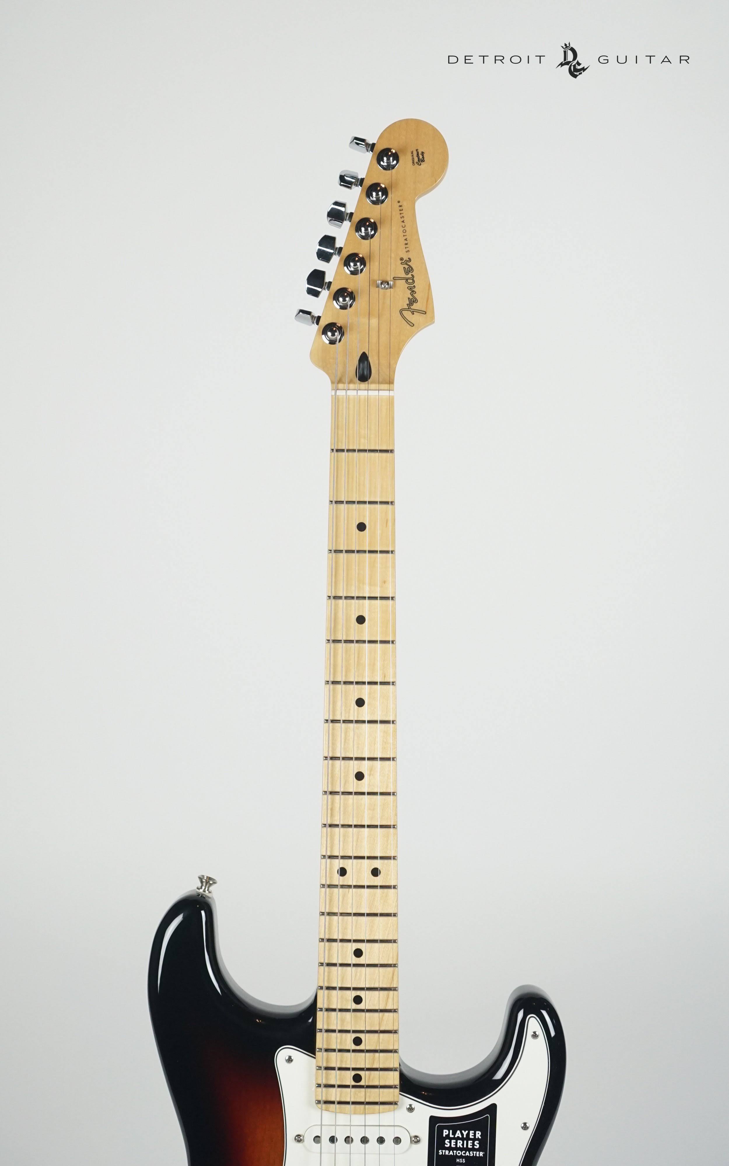Fender Player Series Stratocaster HSS - 3-tone Sunburst with Maple Fingerboard Guitar