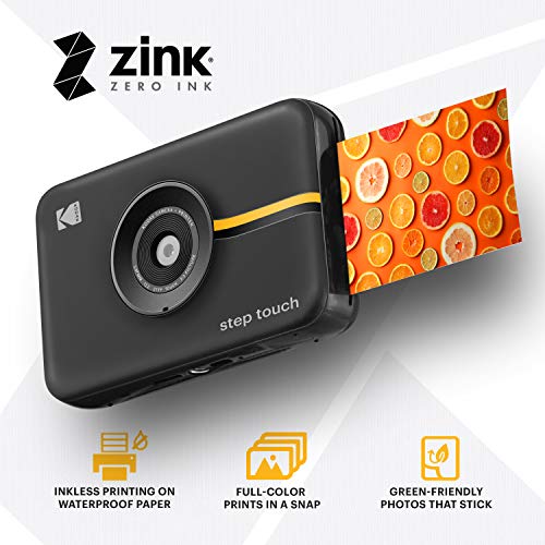 Kodak Step Touch | 13MP Digital Camera & Instant Printer with 3.5 LCD Touchscreen Display, 1080p HD Video - Editing Suite, Bluetooth & Zink Zero Ink Technology | White