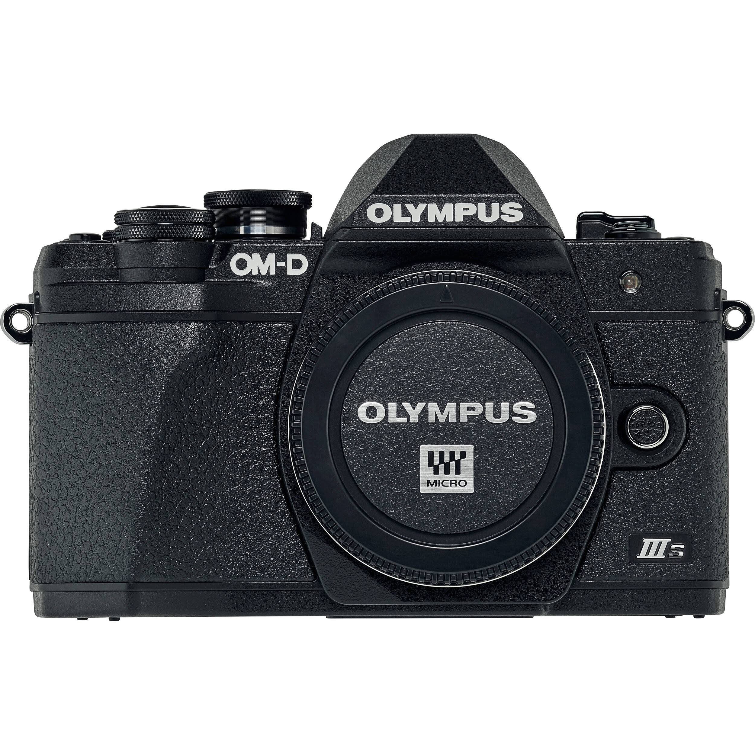 Olympus OM-D E-M10 Mark IIIs Camera with M.Zuiko Digital 14-42mm IIR Lens, Black