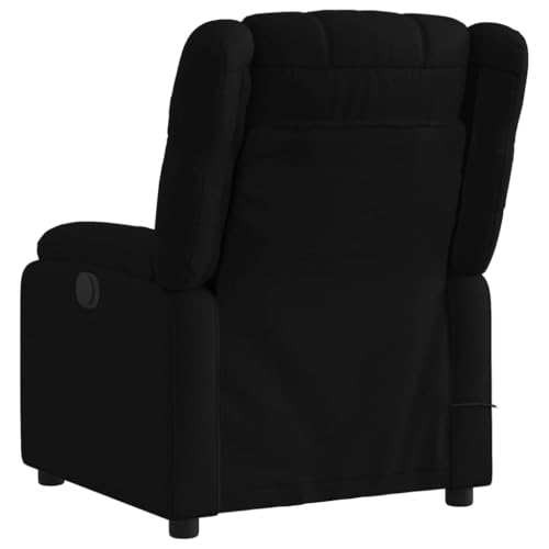 Massage Recliner Chair Black Fabric,Massage Recliner Chair with 6Point Vibration Massage for Ultimate Comfort and Relaxation Living Room Armchairs, Recliners & Sleeper Chairs